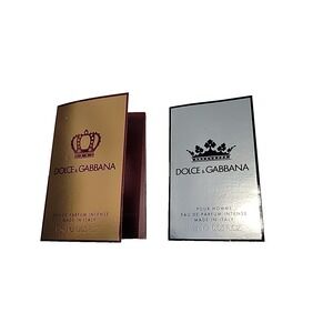Dolce & Gabbana Intense Q Queen & K King Pour Homme Eau De Parfum 0.05oz samples